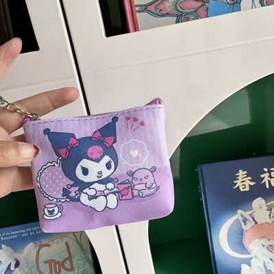 满包邮 卡通防水PU钥匙扣零钱包小物品收纳包数码包卡包