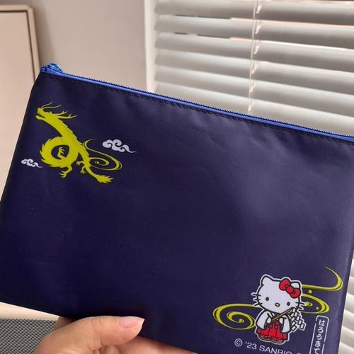 满包邮  日单龙年限定款 卡通猫咪可爱收纳袋整理袋文具袋