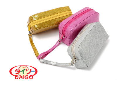 仓库搬家大清仓 日单 糖果色亮片里外三层高强度防水手挽包化妆包