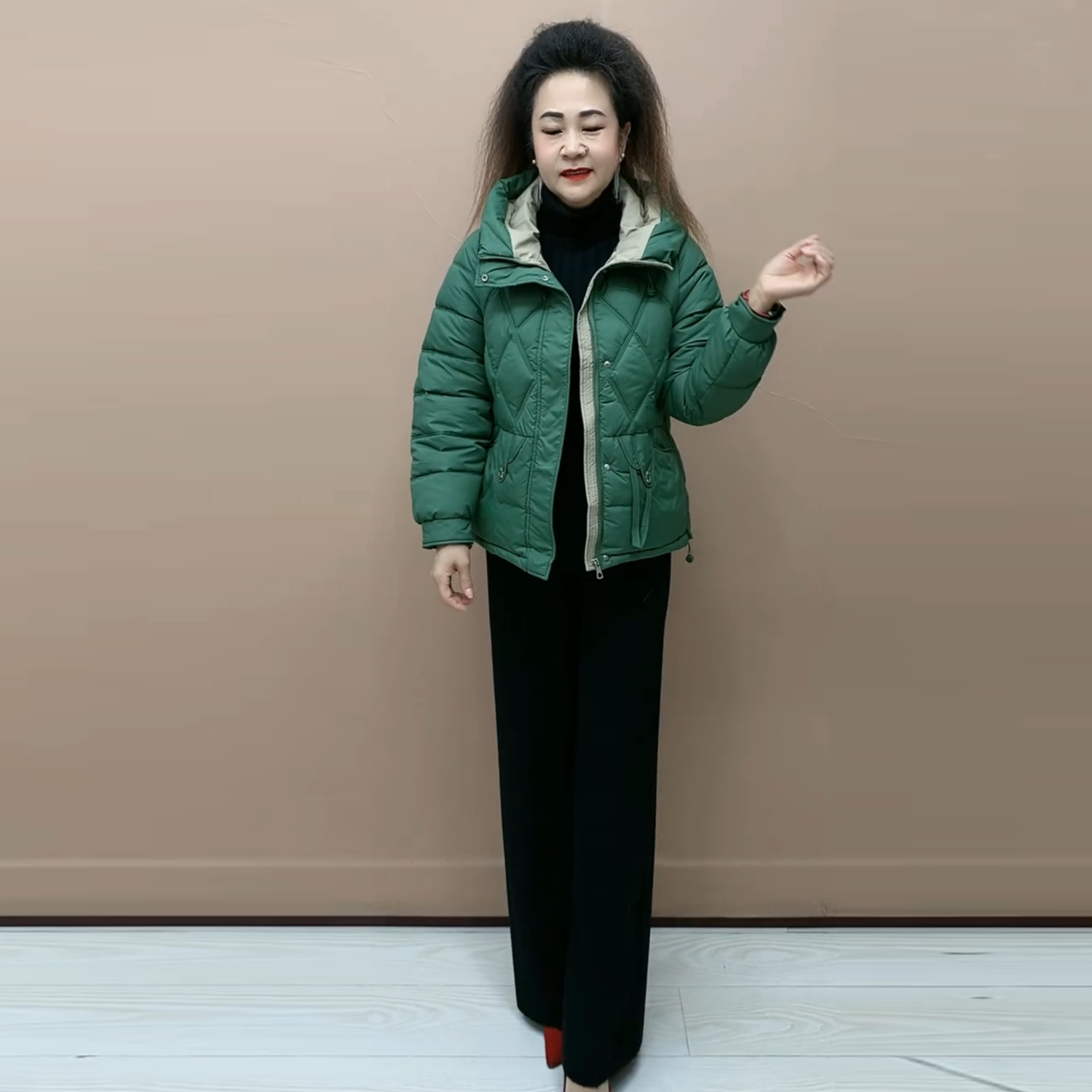 短款羽绒棉衣棉服女冬季加厚保暖抗寒中年妈妈棉袄洋气面包服外套