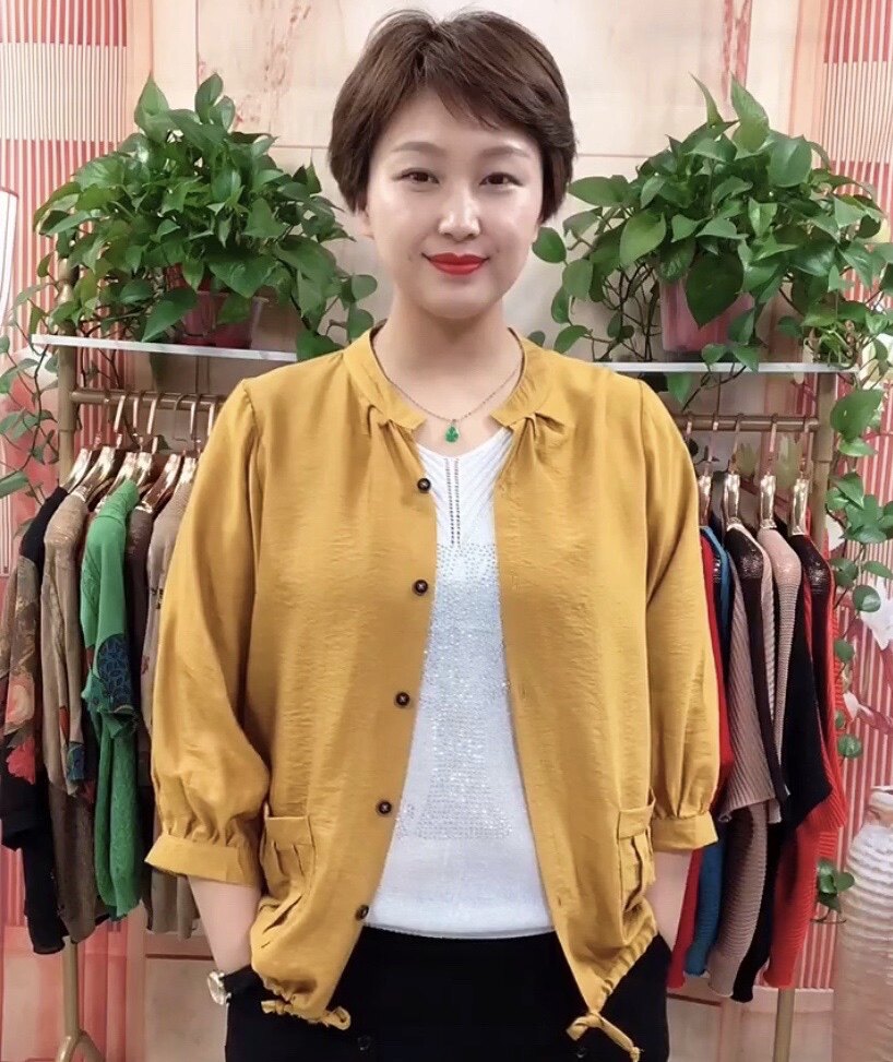 夏款时尚宽松大码妈妈装洋气