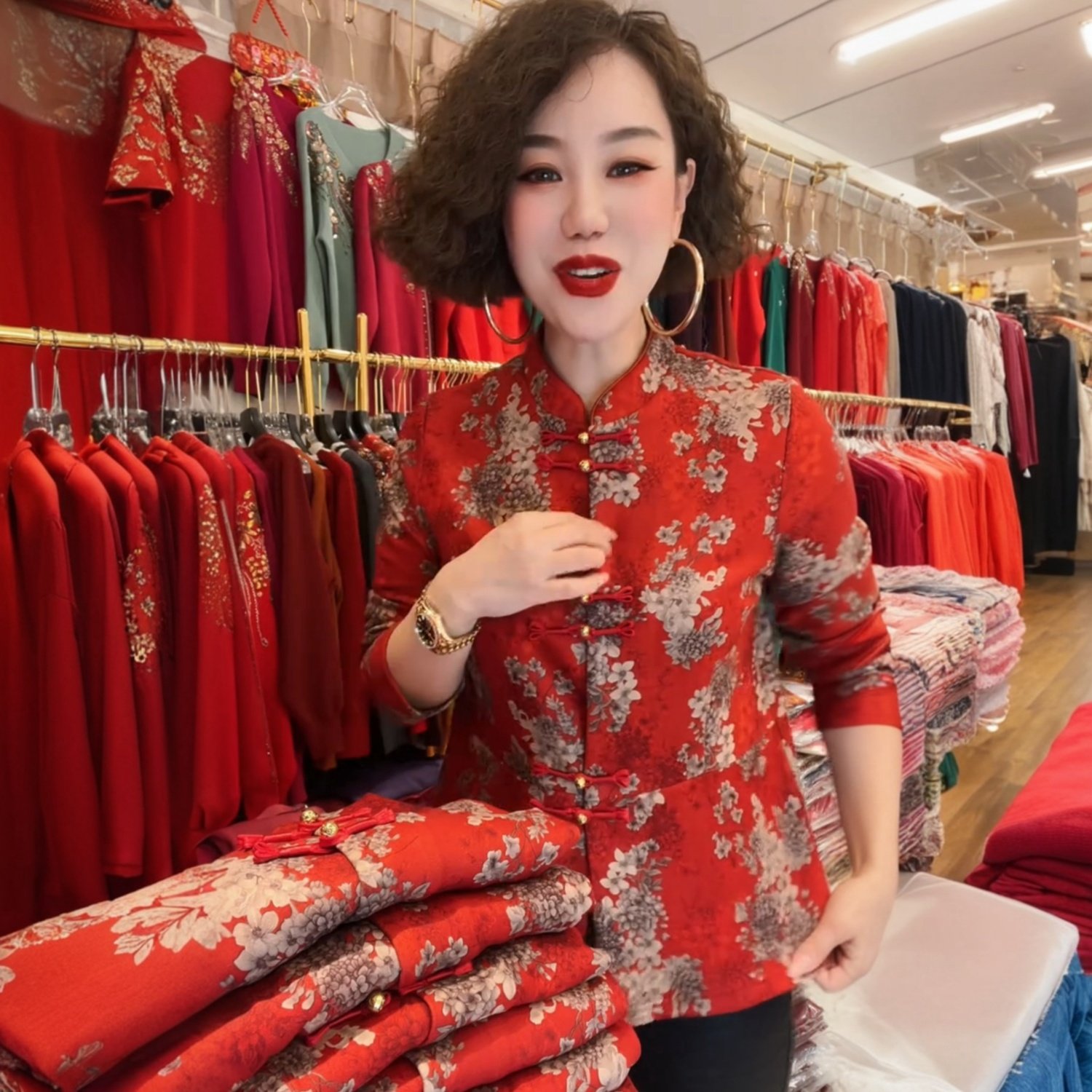 阔太太气质中年妈妈装开衫冬季加绒保暖外套时尚洋气上衣打底小衫