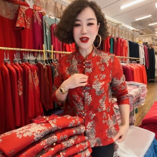 阔太太气质中年妈妈装开衫冬季加绒保暖外套时尚洋气上衣打底小衫