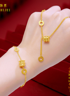 越南沙金小蛮腰项链女仿真黄金色