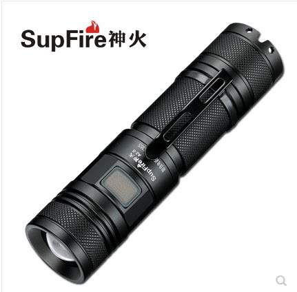 神火正品A2-S-15W强光手电筒可USB充电26650变焦多功能超亮远射王