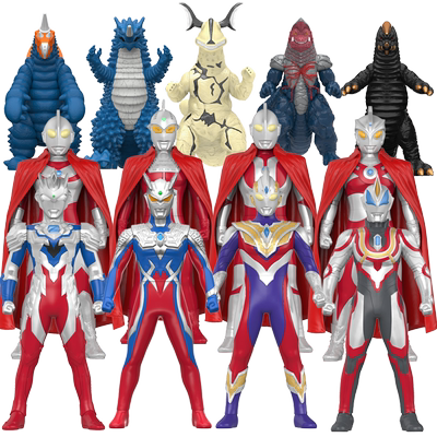 赛罗特利迦奥特曼软胶玩具