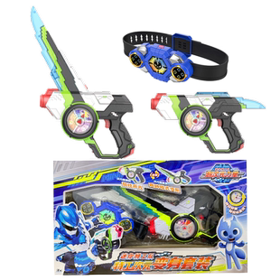 迷你特工队6超次元力量福乐变形武器腰带剑刃能量枪男孩儿童玩具