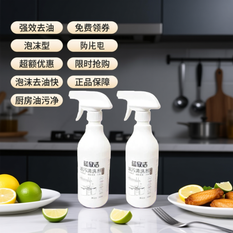 蓝欣洁重油污清洗剂去厨