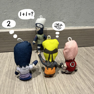 火影忍者Q版乳鼠干鸣人佐助小樱内置铁丝骨架抽象玩偶宇智波鼬