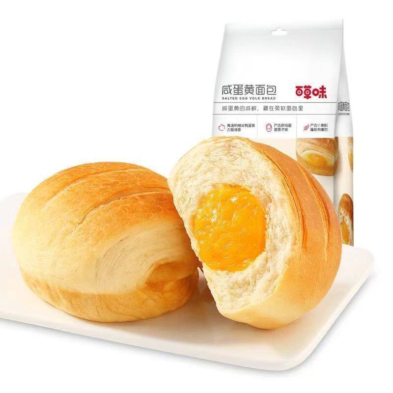 百草味夹心华夫面包200g/