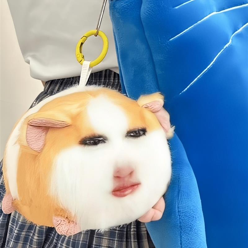 猪妞挂件毛绒玩具搞怪荷兰猪玩偶会发声表情包公仔