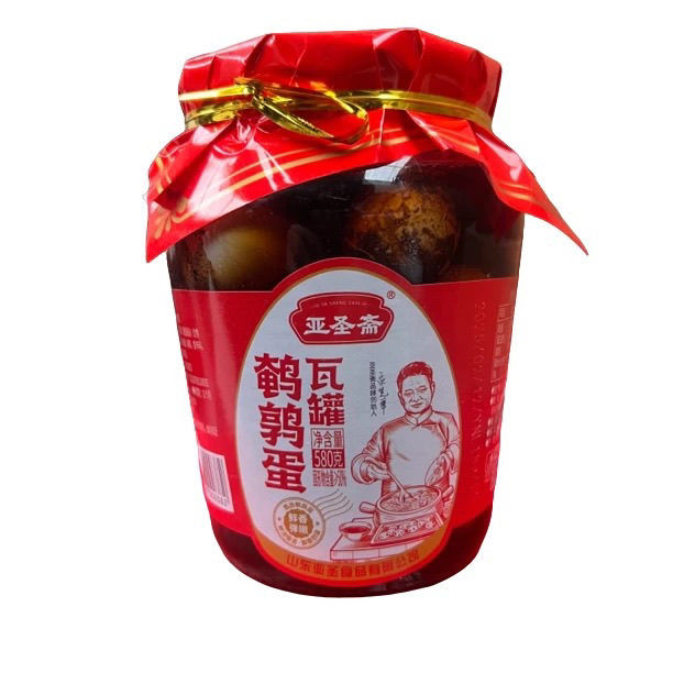 亚圣斋鹌鹑蛋罐头休闲卤