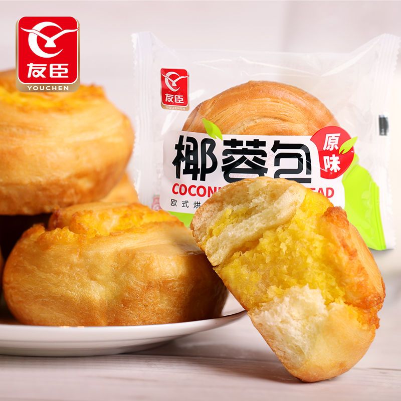 友臣椰蓉面包900g早餐软