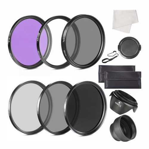 单反相机49-82mm kit滤镜套装 12IN1 CPL+UV+FLD+ND2/4/8+中间捏