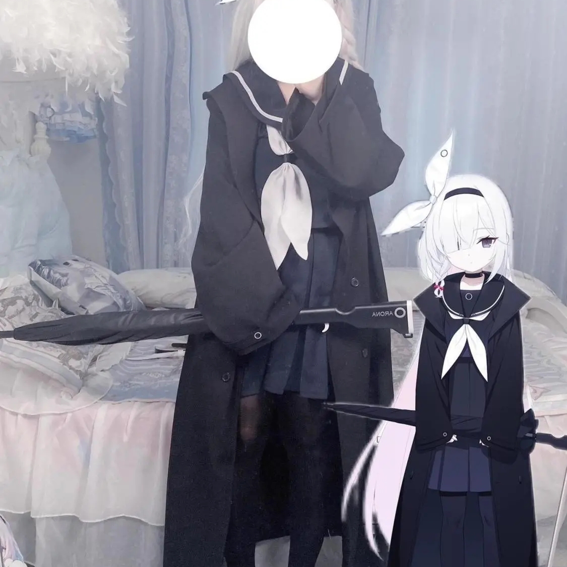 2025年新款碧蓝档案普拉娜cos服黑阿罗娜校园JK制服套装cosplay