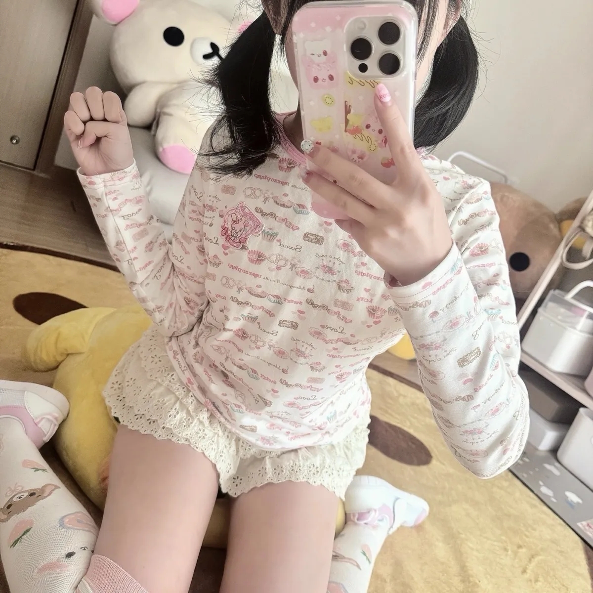 2025年新款日系可爱女儿服T恤