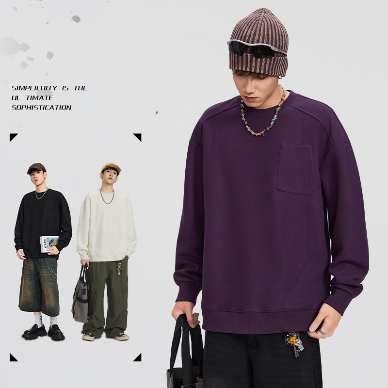 美式潮牌休闲宽松卫衣男士秋冬季