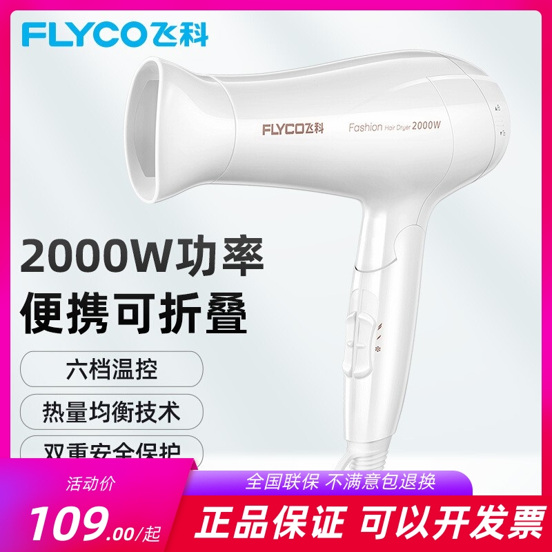 飞科电吹风机家用大功率2000W