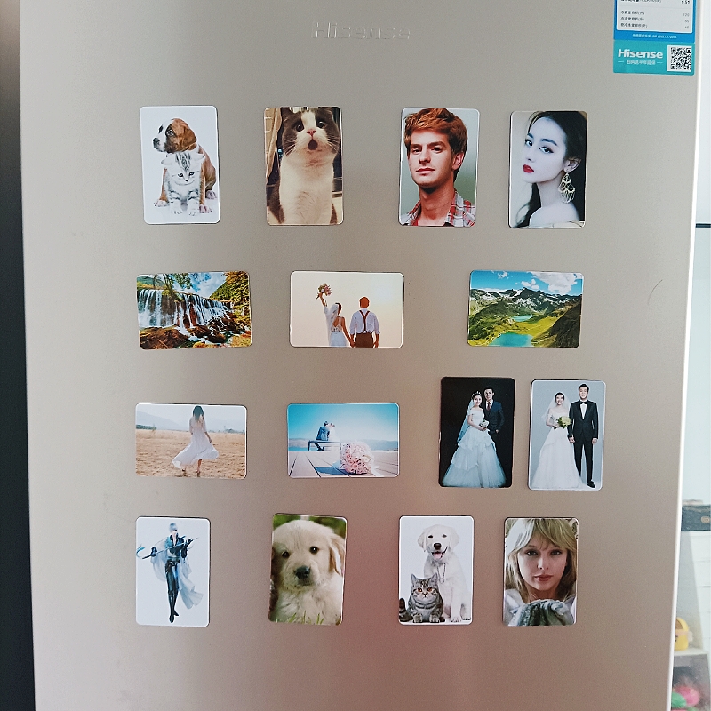 diy定制创意软磁打印照片贴白板可爱磁贴 磁性旅行磁铁相片冰箱贴