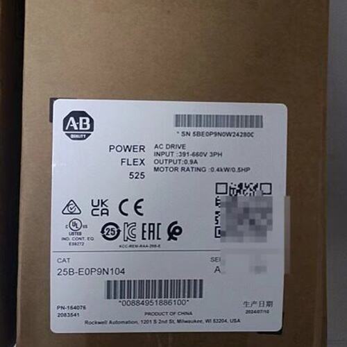 议价Allen-Bradley变频器25B-E0P9N10425B-E1P7N10425B-E2P7N104