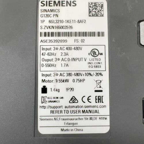 议价变频器G120C6SL3210-1KE12-3AF16SL3210-1KE13-2AF1