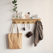 客厅衣架 采购产品壁挂式 斯堪 纳维亚风格 衣架 卧室入口衣架