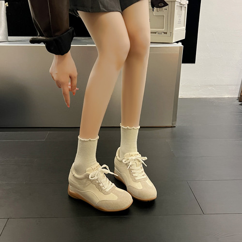 隐形内增高7CM~真皮德训鞋不累脚
