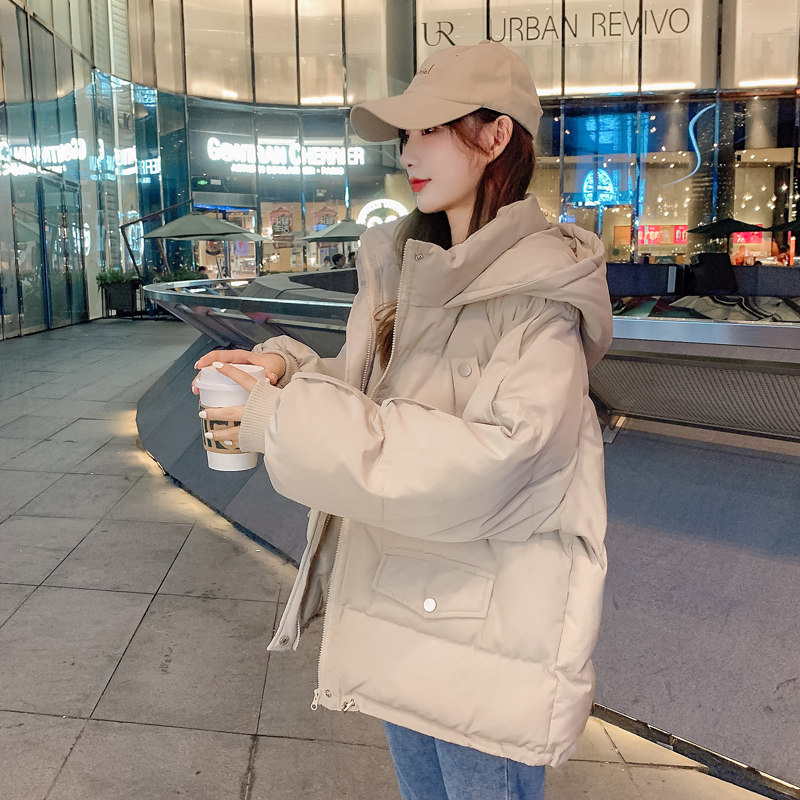 加厚面包服短款羽绒棉衣棉服女韩版宽松秋冬季外套棉袄2021年新款