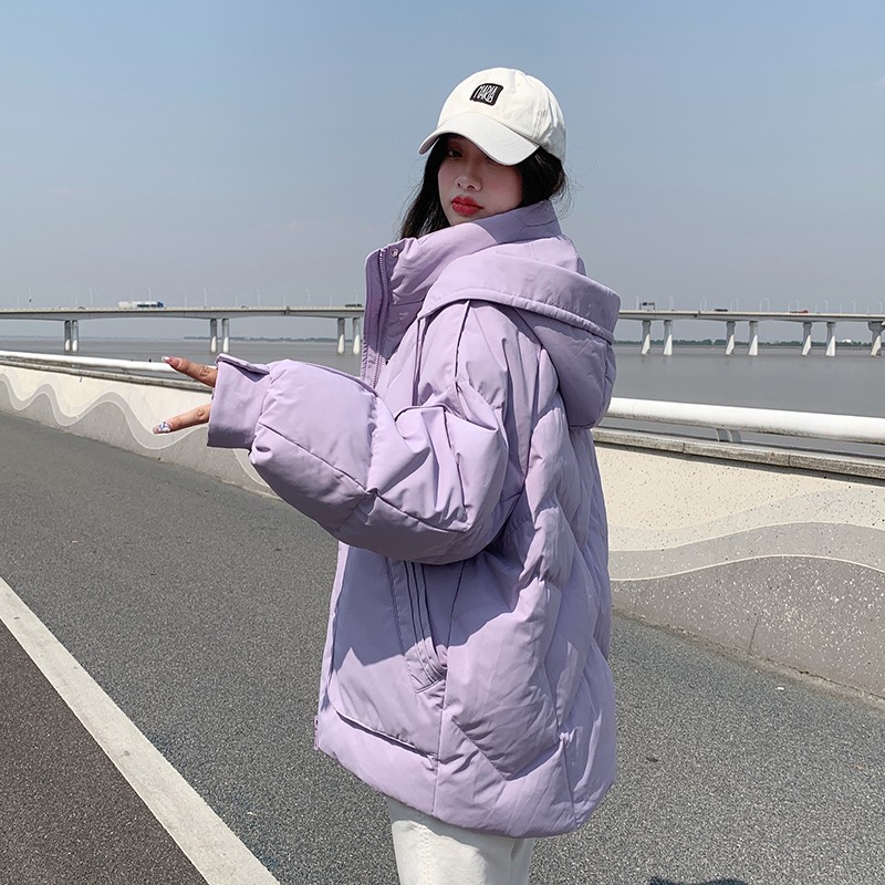oversize面包服短款羽绒棉衣棉服女2025年新款潮秋冬季外套厚棉袄