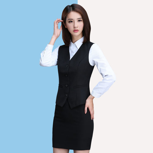 新款西装马甲女酒店银行工作服