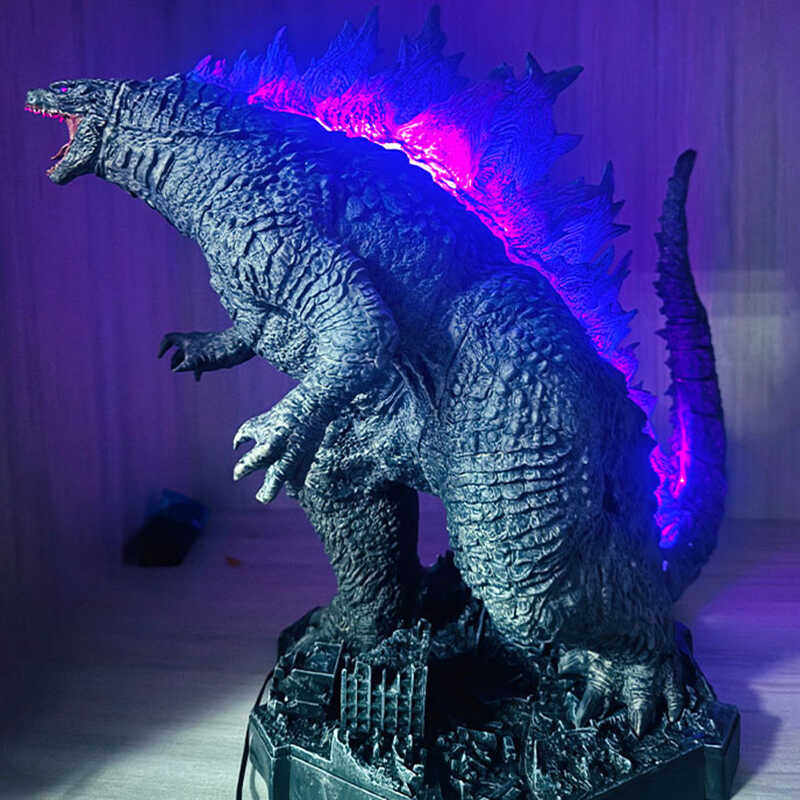 超大50cm 哥斯拉大战金刚 原子吐息 热射线 巨型怪兽雕像摆件手办