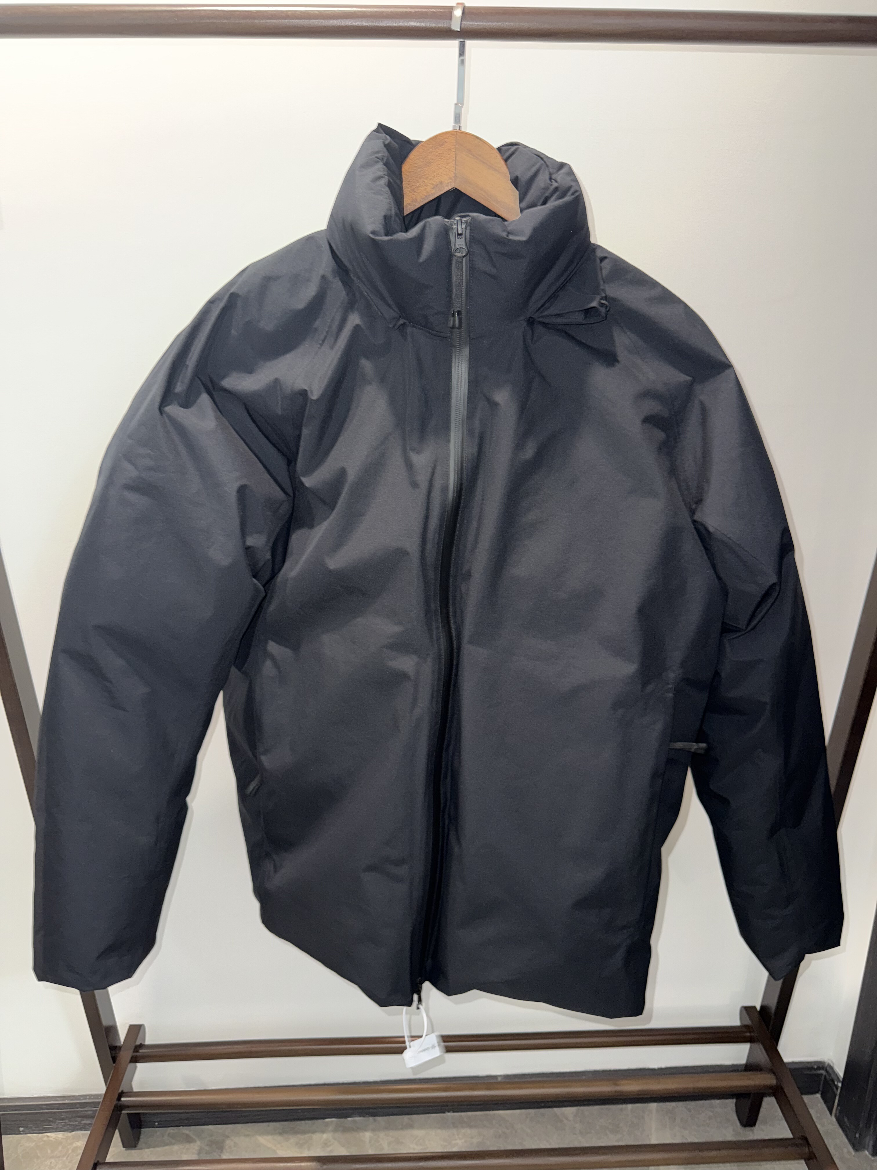 williamin 90白鸭绒立领羽绒服蓬900压胶