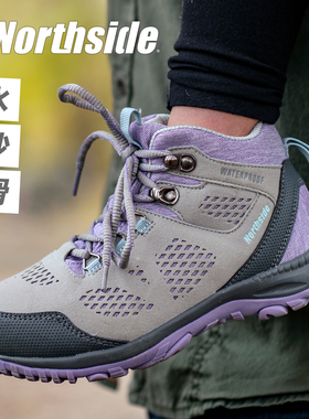 NORTHSIDE童鞋儿童户外鞋中帮防水防滑透气轻量爬山徒步鞋登山鞋