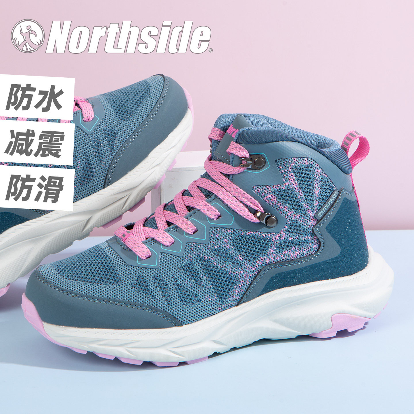 NORTHSIDE儿童中帮防水登山鞋
