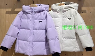 小moco专柜正品24年冬男女童三防功能羽绒服外套KBD4EIN046