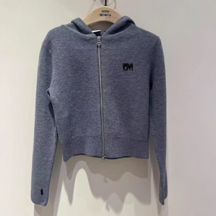 little moco专柜正品25年春女童连帽针织拉链开衫外套 KBE1CAR001