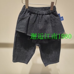 YQ2E10960小江南童装专柜正品2026春装新品女童款牛仔长裤