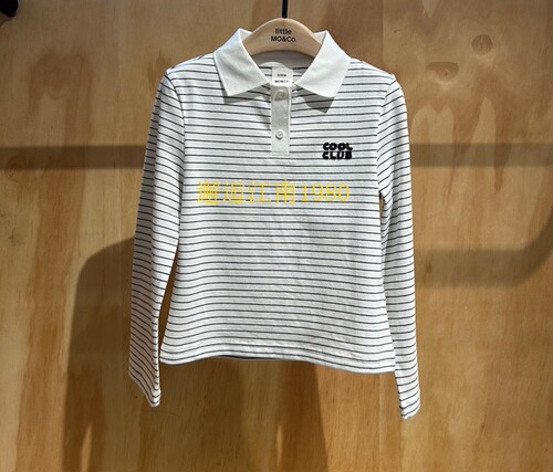 little moco专柜正品25年秋男女童条纹撞色长袖T恤KBE3TOP006