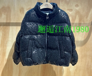 little moco专柜25年冬女童善良片短款棉衣服KBE4QJK017