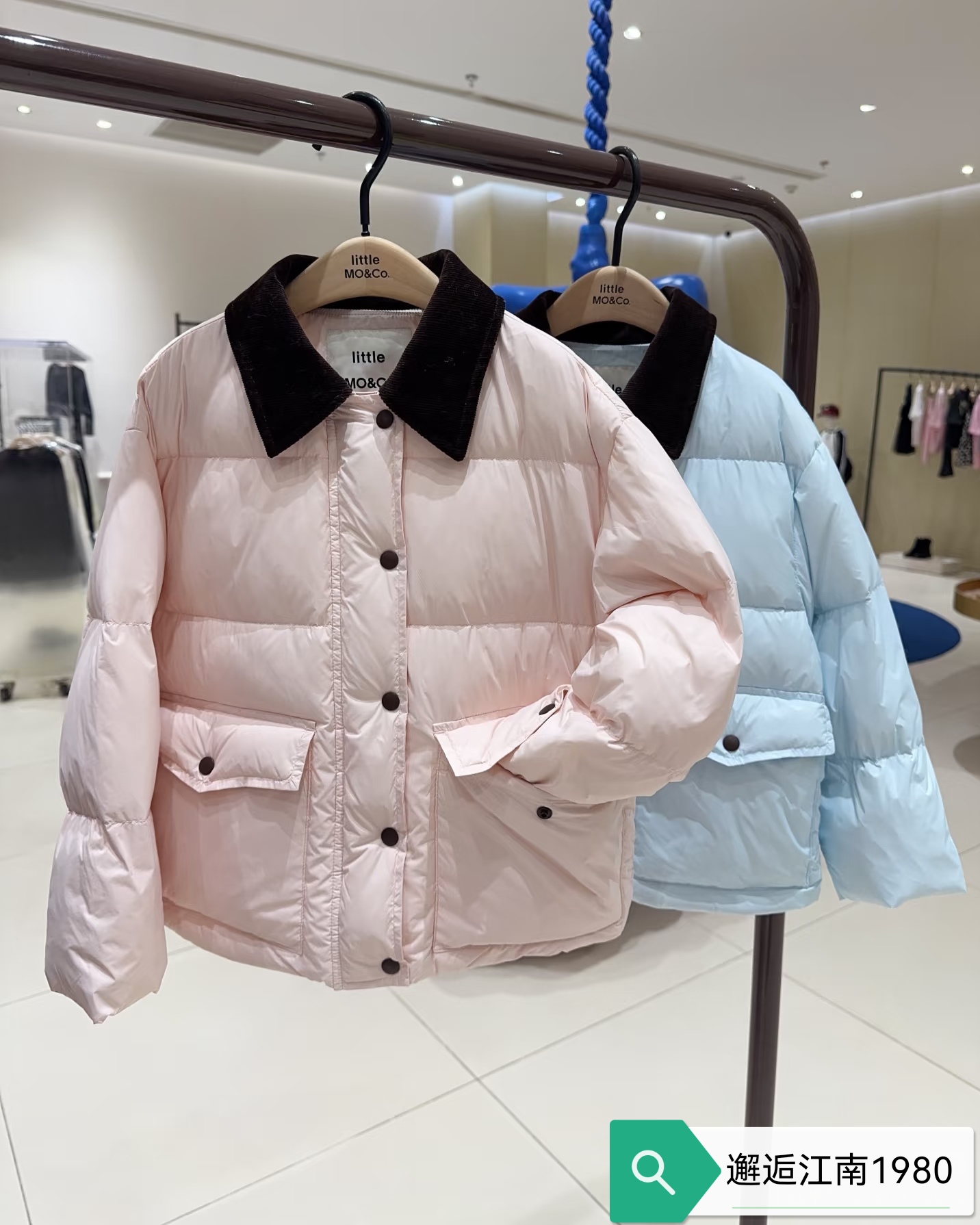 little moco专柜正品25年冬男女童马卡龙色羽绒服外套KBE4EIN036