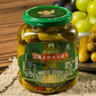 0脂肪0色素0防腐剂 秋林食品公司 伊雅秋林 俄式 酸黄瓜罐头330g