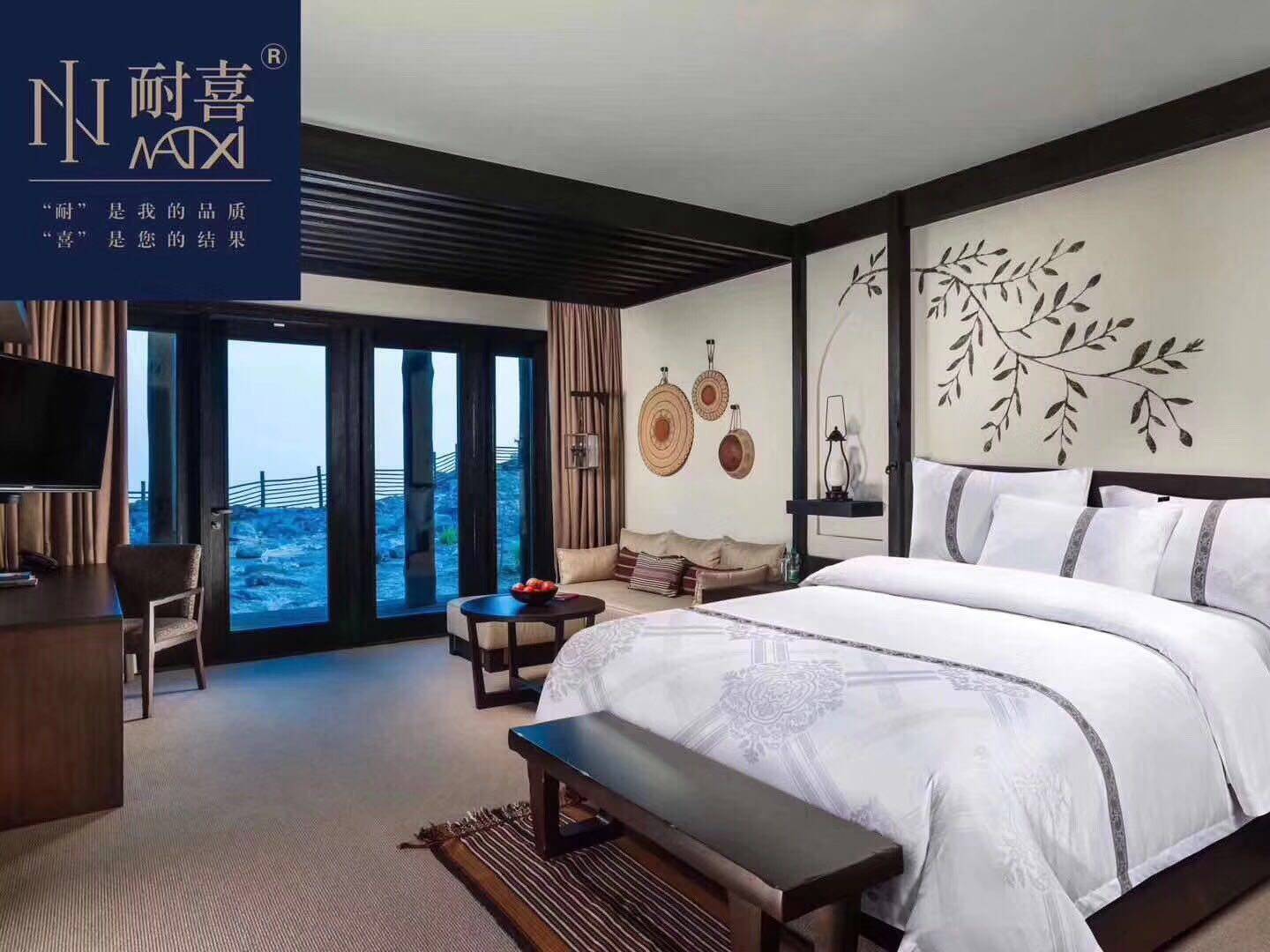 江苏耐喜品牌酒店布草四件套床单