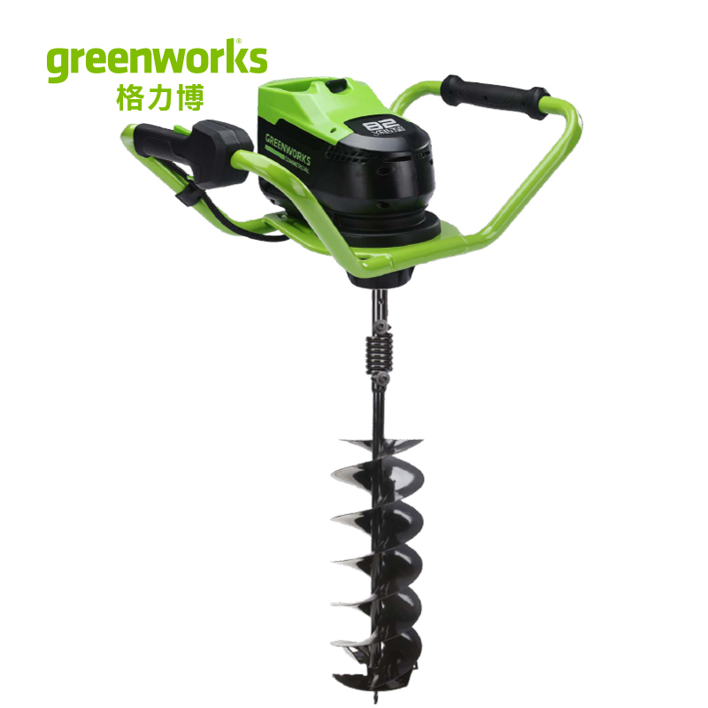 格力博greenworks锂电电动地钻82V
