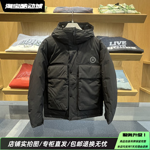 李宁25冬新款男女韦德系列连帽保暖80%鹅绒运动羽绒夹克AYMV063