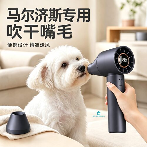 马尔济斯专用狗狗吹嘴毛吹风机小狗面部嘴毛吹毛机宠物吹干神器小