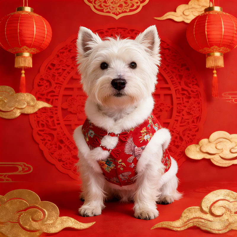 西高地专用狗狗新年衣服小狗拜年服小型犬春节过年棉衣加厚冬季天,宠物/宠物食品及用品,狗宠物服装/雨衣,淘宝优惠券,粉丝福利购,淘宝优惠卷
