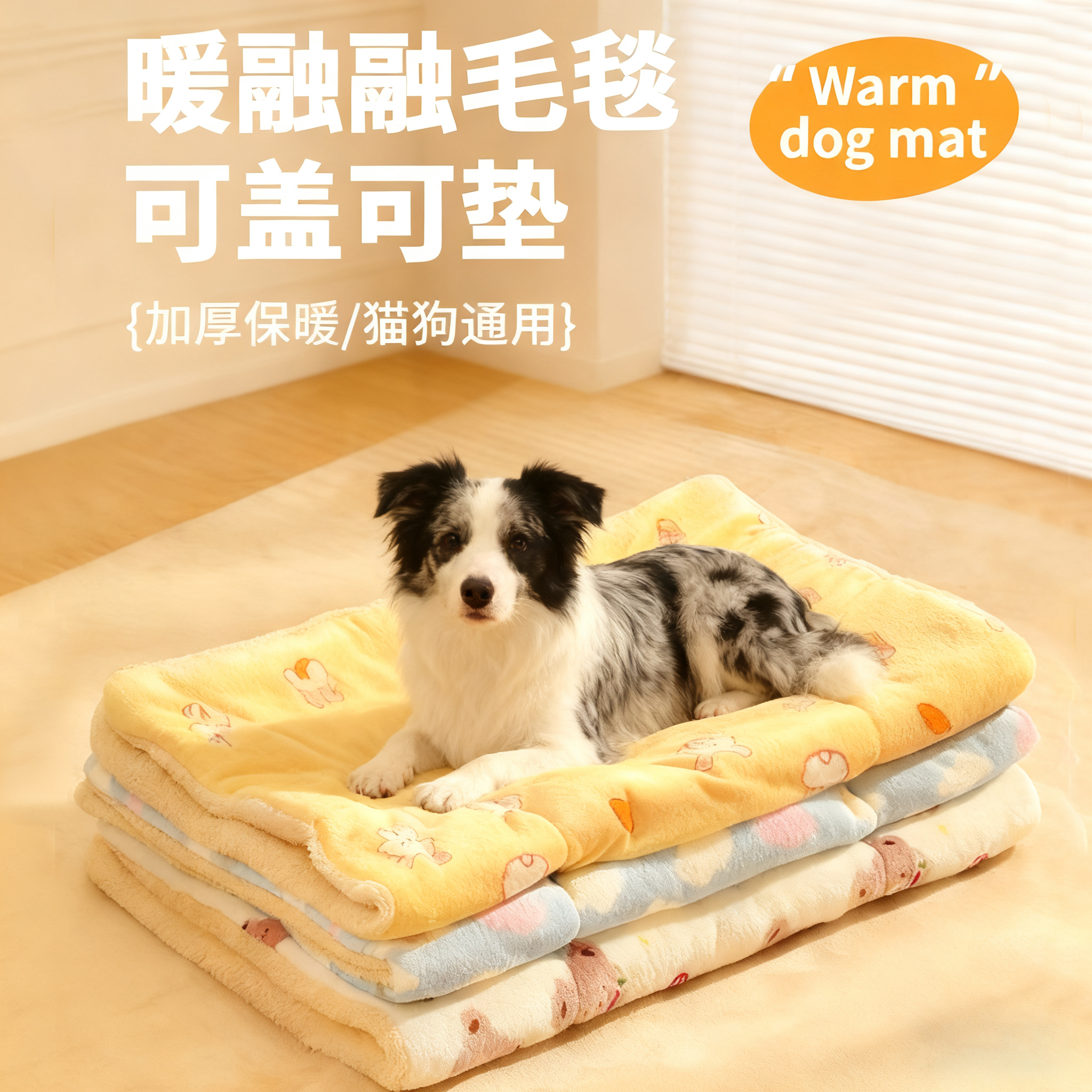 陨石边牧专用狗狗睡觉毯子加厚垫子冬天被子保暖冬季宠物狗窝大狗,宠物/宠物食品及用品,猫狗垫子,淘宝优惠券,粉丝福利购,淘宝优惠卷