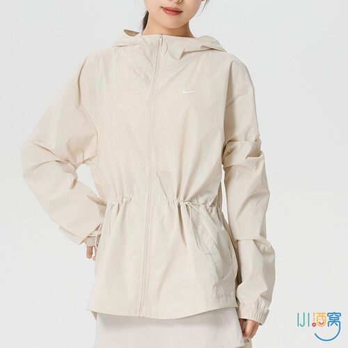 春秋新款正品耐克女连帽梭织夹克