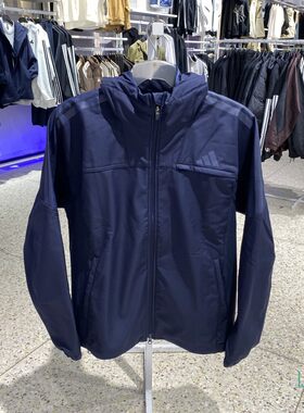 新品ADIDAS阿迪达斯男装连帽夹克