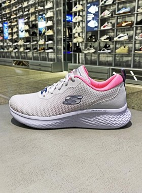 正品SKECHERS斯凯奇女低帮透气春秋绑带运动休闲鞋150014-WMLT